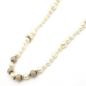 Chanel Cream Gold Clear Faux Pearl #328635C16B